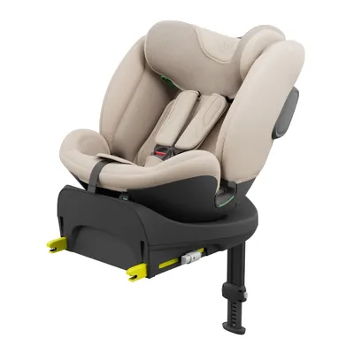 Zdjęcie produktu dla System modułowy Kinderkraft ENDURA SAFE - fotelik samochodowy dla niemowląt i fotelik samochodowy dla dzieci 2w1 z obrotową bazą ISOFIX, i-Size, beżowy