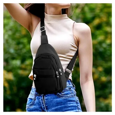 Produktbild von Leichte, wasserdichte Umhängetasche für Brust, Schulter und Crossbody für Reisen, Wandern, Sport und Outdoor-Aktivitäten