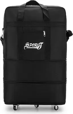 Image de Sac de transport valise universelle à roulettes sac à bagages pliable valise extensible, M