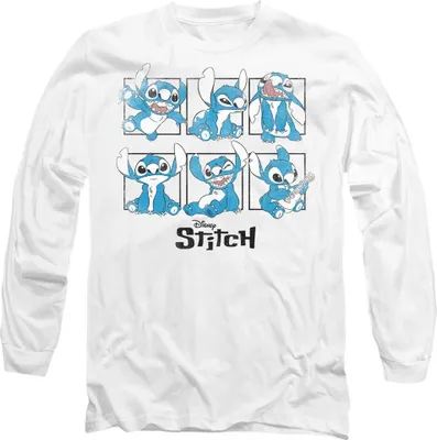 Obrázek produktu pro Lilo & Stitch - Tričko pánské/dámské uni s dlouhým rukávem TV20227 (XL) (Bílá)