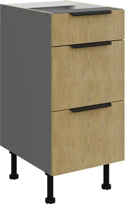 Produktbild von Unterschrank Cremona Anthrazit 40 D 3S BB