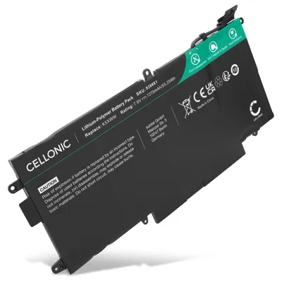 Image de CELLONIC 1x Batterie pour Ordinateur portable Compatible avec Dell Latitude 7389, Latitude 12 5289, Latitude E5289, K5XWW - (4200mAh, 7.6V)