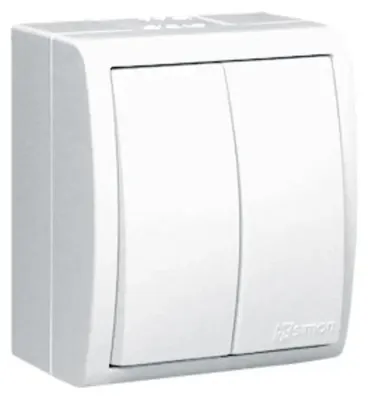 Produktbild von Kontakt-Simon AQW5/11, Kunststoff, Weiß, IP54, 250 V, 10 A, 60 mm