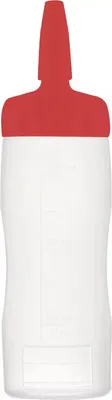 Produktbild von ARAVEN Quetschflasche, LDPE, ø: 70 mm, Höhe: 193 mm, Inhalt: 0,35 L, rot