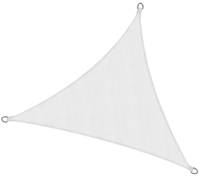 Image de Voile d'ombrage Sol Royal triangulaire imperméable 3x3x3m SolVision PS9, blanc