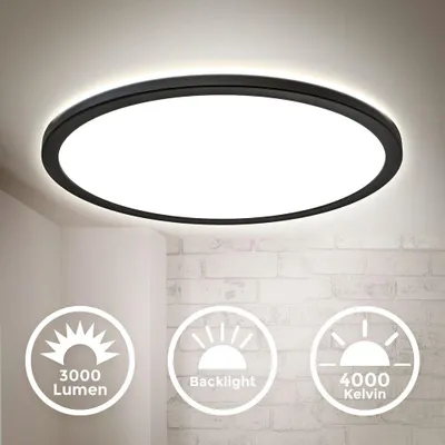 Zdjęcie produktu dla Panelowa lampa sufitowa LED 22W ultrapłaska pośrednia lampa sufitowa do salonu Ø42cm