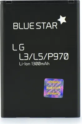 Produktbild von Bluestar Akku Ersatz kompatibel mit LG L3 / L5 / P970 Optimus Black / P690 Optimus Net 1300 mAh Austausch Batterie BL-44JN