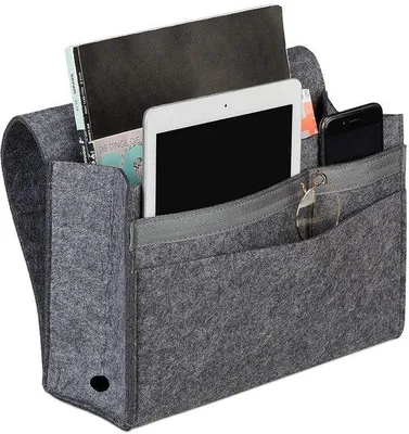 Produktbild von Famanu Bed Organizer mit 6 Fächern – Dunkelgrau