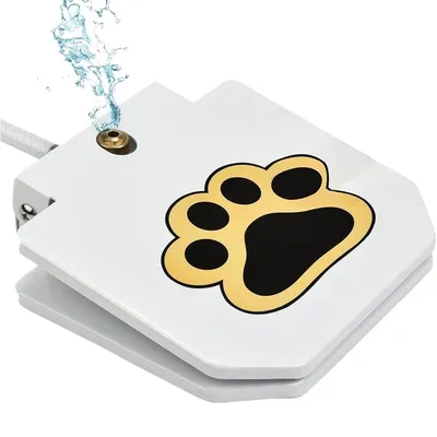 Produktbild von Wasserbrunnen für Hunde,Automatischer Hunde-Wasserspender mit Trittpedal,Hundesprinkler mit Pfotenaktivierung,mit Kupferkern & 1m Schlauch