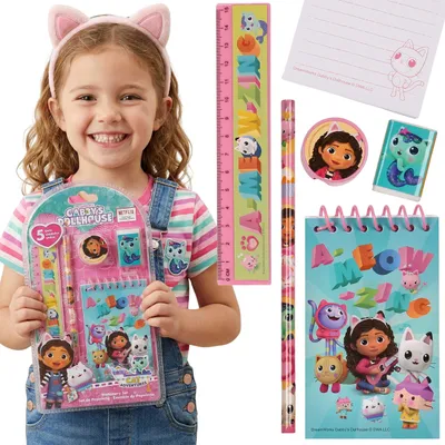 Produktbild von Gabby puppenhause Schulset für Mädchen, 5-teiliges Set mit Schulzubehör