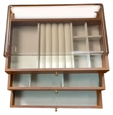 Productafbeelding van Houten Sieradenkist met Elegante Vitrinekast