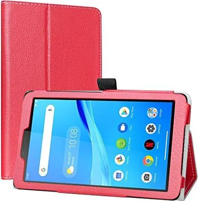 Immagine prodotto di Custodia Per Tablet Per Lenovo Tab M7 Gen 3 7"" Rossa In Finto cuoio Con Supporto Tb-7306F