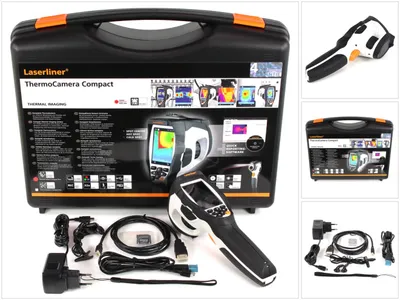 Produktbild von Laserliner ThermoCamera Compact, 7,11 cm (2.8"), 640 x 480,1280 x 960 Pixel, MPEG4, 32x, Schwarz, Weiß, MicroSD (TransFlash)