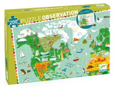 Image de Puzzle d'observation Autour du monde, Djeco