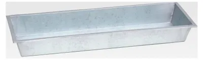 Produktbild von Zink Anzuchtschale L (57,8 × 19,2 × 6,7 cm, verzinkt, wasserfest, rostgeschützt)