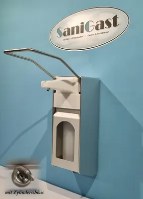 Produktbild von Desinfektionsspender Alu 1000 ml Euronorm - LH - Leerflasche - Zylinderschloss