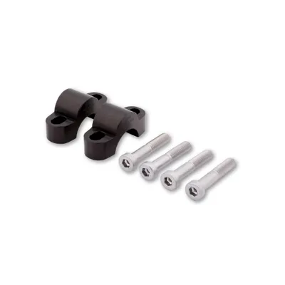 Produktbild von LSL Klemmbockerhöhung Set um 15 mm, mit 45 mm Schraube, für 28,6 mm Lenker, schwarz