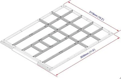 Image de DURAMAX Profilés de sol pour maisons 11,6 m² DURAMAX 57222