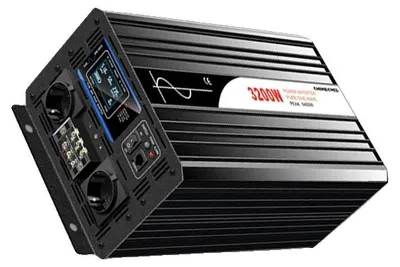 Obrázek produktu pro Střídač DC/AC, vysoká účinnost, univerzální použití v domácnosti i v karavanu, 12 V, Evropa, 230 V