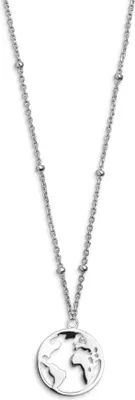 Produktbild von Xenox XS2984 Kette mit Anhänger Damen Sterling-Silver Wanderlust Weltkugel