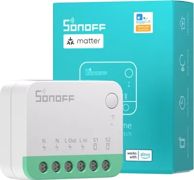 Image de Interrupteur intelligent SONOFF MINI R4M Wi-Fi (mode relais), version compatible Matter
