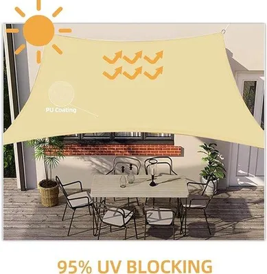 Produktbild von Famanu Sonnensegel Wetterbeständig - 2x3m