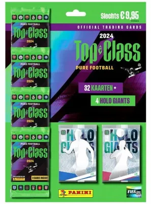 Produktbild von Top Class 2024 Panini Football Cards Multipack – 4 packets, 4 Holo Giants