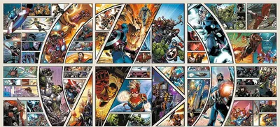Immagine prodotto di Trefl UFT Puzzle Marvel - Across the Comic Universe, 9000 Teile, 198.6 x 92.8 cm, 81022