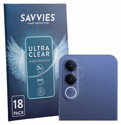 Produktbild von 18x Für Vivo V70 FE (NUR Kameraschutz) Schutzfolie Savvies Displayschutz Display Schutz Folie Klar Transparent