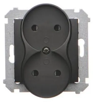 Produktbild von S54 Dg2Mz.01/49 Doppelsteckdosen Ohne Erdung