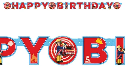 Produktbild von Partykette Feuerwehrmann Sam 180cm Party-Deko