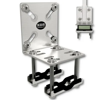 Immagine prodotto di Supporto per tende da sole in acciaio inox per ringhiere da balcone rotonde e angolari Supporto per tende da sole fino a 160 cm x 160 cm Tende da sole
