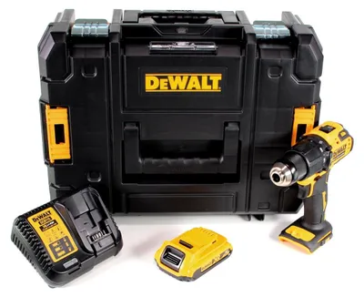 Immagine prodotto di DeWalt DCD 709 D1T Trapano avvitatore a percussione a batteria 18 V 65 Nm + 1 batteria 2,0 Ah + caricabatteria in valigia TSTAK