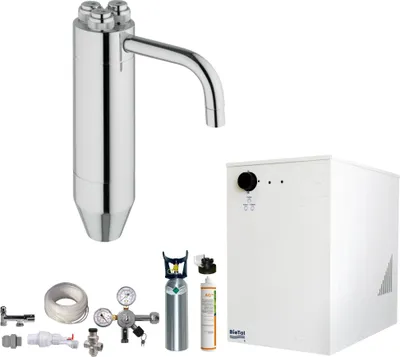 Produktbild von Tafelwassergerät BieTal BT-30U Kühlung Schanksäule Puls 245 Filter 2Kg CO2