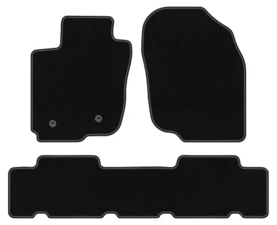 Produktbild von Velours-Fußmatten für Toyota RAV4 III 2006-2013 (SUV) – 4-tlg, Schwarz, passgenau – Wielganizator BASIC