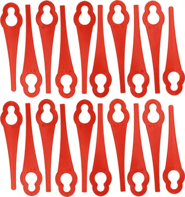 Produktbild von vhbw 20x Ersatz-Messer kompatibel mit CMI C-Art-10.8/17 Rasentrimmer - Ersatzklinge Rot, Nylon / Kunststoff