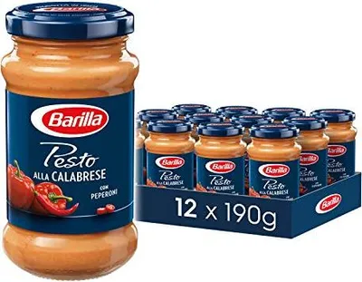 Produktbild von Barilla rotes Pesto alla Calabrese – Pesto 12er Pack (12x190g)