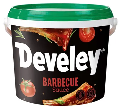 Produktbild von Develey Barbecue Sauce kraeftig wuerzig im grossen Vorratseimer 5000g