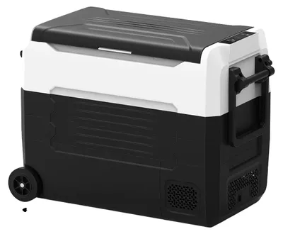 Produktbild von Tragbarer Kühlschrank, Effiziente Kompressorkühlung, Vielseitige Stromoptionen, 55L 72.6x39x51CM
