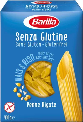 Zdjęcie produktu dla Barilla Makaron Penne Rigate Bezglutenowy 400 g