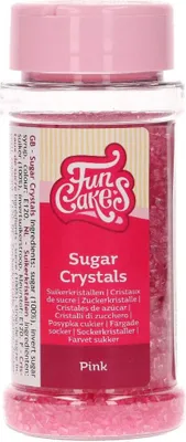 Produktbild von FunCakes bunter Zucker Pink 80g