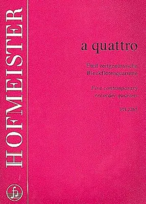 Produktbild von A quattrofür 4 Blockflöten (SATB)