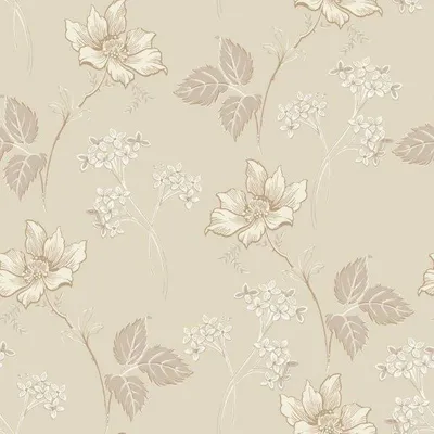 Zdjęcie produktu dla Borastapeter Tapeta kwiaty piaskowego beżu - 660838 - 53 cm x 10.05 m