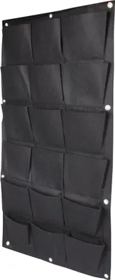 Obrázok produktu pre Wall Grow Bag 18 textilné kvetináče na stenu čierna, 1 ks