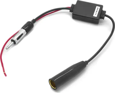 Produktbild von Universal KFZ Antennenverstärker 12V 20dB Autoradio DIN Antenne Verstärker Auto