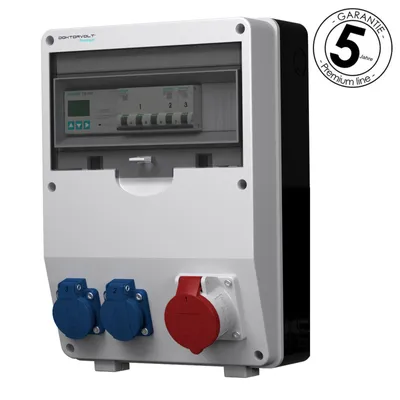 Produktbild von Stromverteiler pTD-S 16A 2x230V 3P Zähler SIEMENS und MENNEKES Doktorvolt 4777