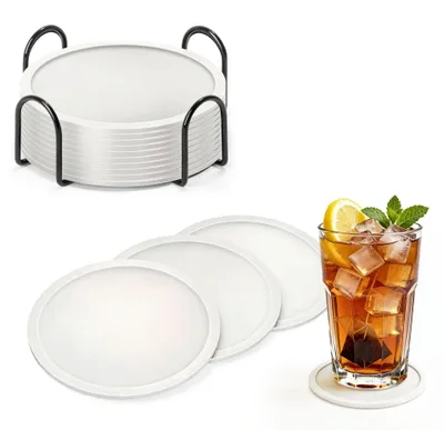 Imagen del producto de Soportes de silicona antideslizantes con base, 10 unidades, para vasos