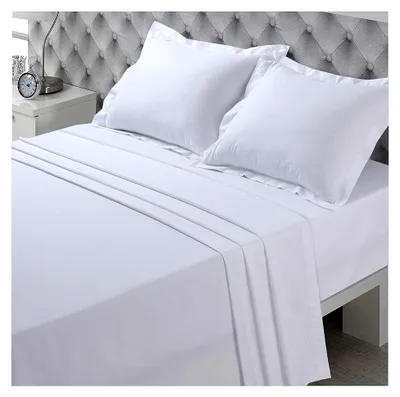 Produktbild von Bettlaken Weiß – 270 x 300 cm – 100 % Baumwolle