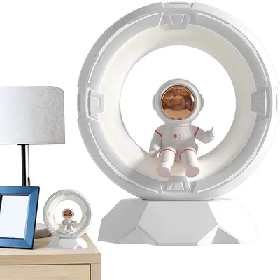 Produktbild von Astronaut nachttischlampe, touch & tap licht, dimmbar, weiße & warme beleuchtung, tragbar, usb-c aufladung, dekoratives geschenk