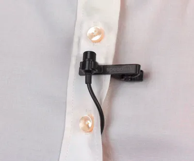 Produktbild von SPEEDLINK SPES, Aufsteckbares Mikrofon, Kabelgebunden, 3,5 mm (1/8"), Schwarz, Erwachsener, Junge/Mädchen